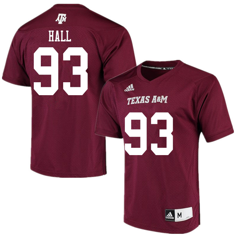 Men #93 Ethan Hall Texas A&M Aggies College Football Jerseys Sale-Alternate